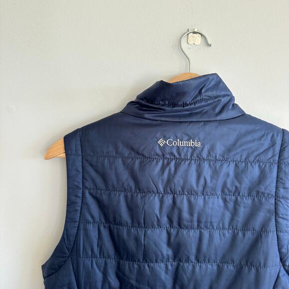 Columbia Quilted Insulated Zip Up Vest Navy S - Picture 6 of 7